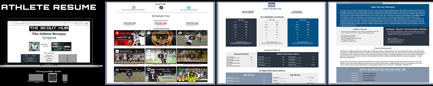 Sell #1 Soccer Resume helping athletes showcase their game! Receive 30% of Sales!!